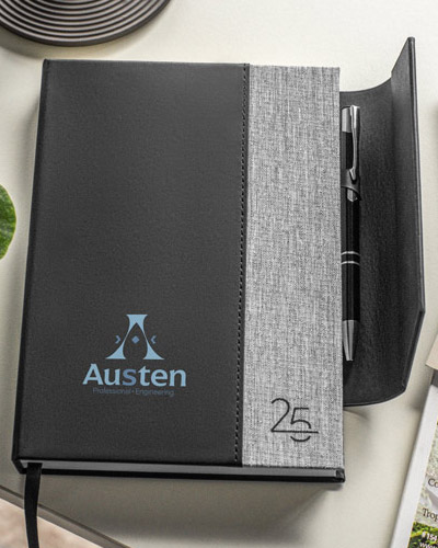 Agenda A5 em PU Reciclado Personalizada