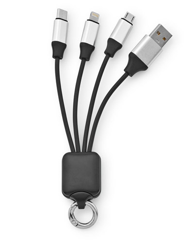 Cabo USB de carregamento rÃ¡pido 3 em 1 Personalizado