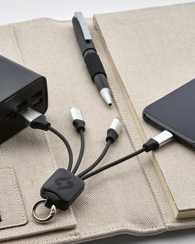 Cabo USB de carregamento rÃ¡pido 3 em 1 Personalizado