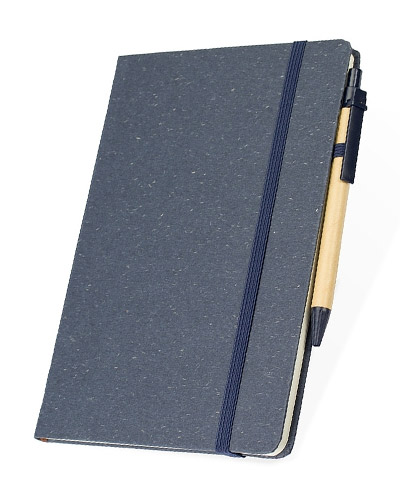 Caderneta Personalizada com Fibra de Arroz e Caneta