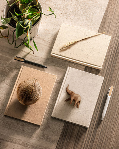 Caderno A5 em Casca de coco Personalizado