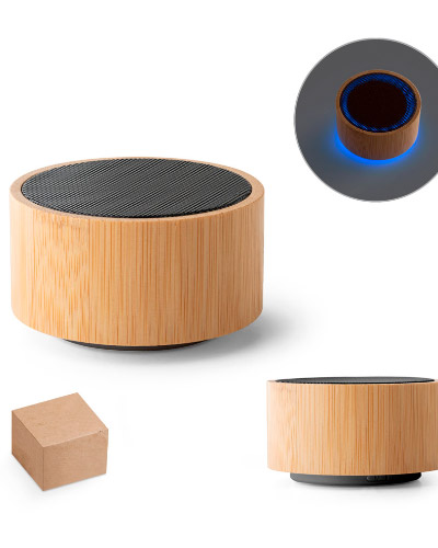 CAIXA DE SOM ECO BAMBU PERSONALIZADA