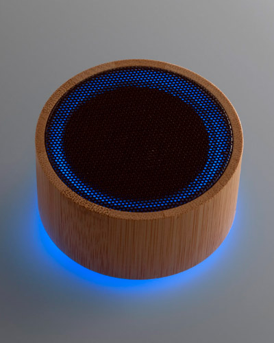 CAIXA DE SOM ECO BAMBU PERSONALIZADA