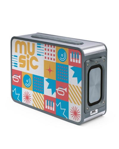 CAIXA DE SOM EM ABS PERSONALIZADA