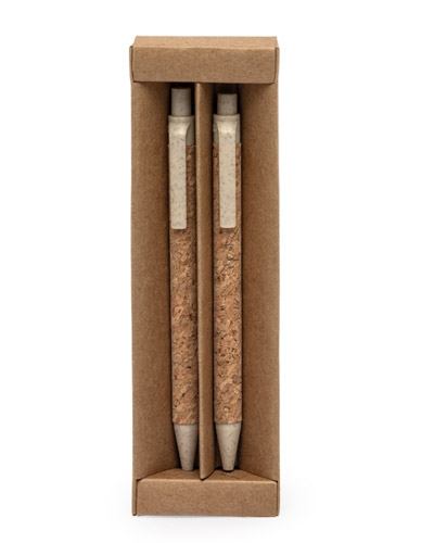 Caneta e Lapiseira em Cortica Personalizada