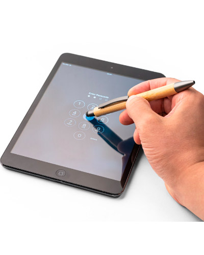 CANETA ESFEROGRAFICA EM BAMBU PERSONALIZADA PARA BRINDES