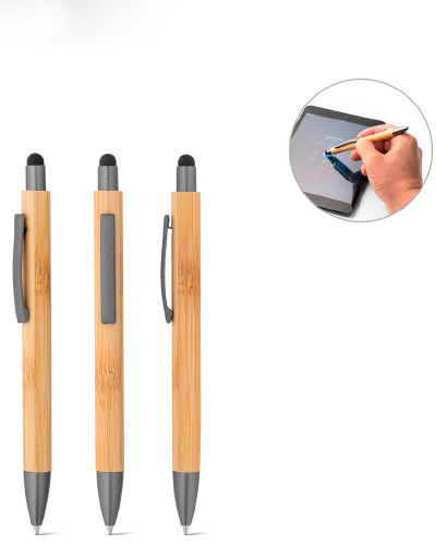 CANETA ESFEROGRAFICA EM BAMBU PERSONALIZADA PARA BRINDES