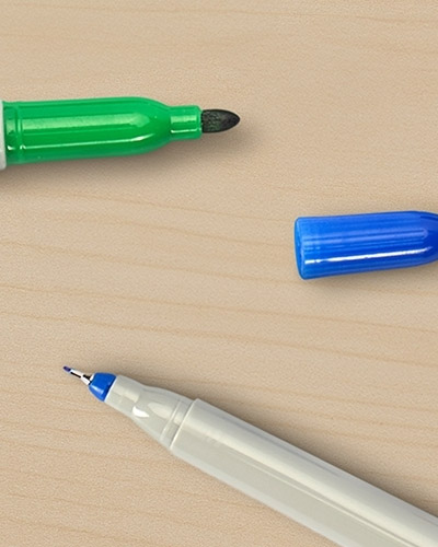 Caneta marcadora com logo