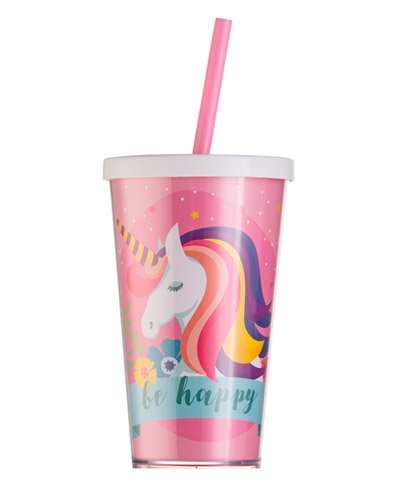 Copo com Tampa e Canudo Personalizado