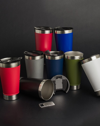 Copo TÃ©rmico Promocional com Abridor Personalizado