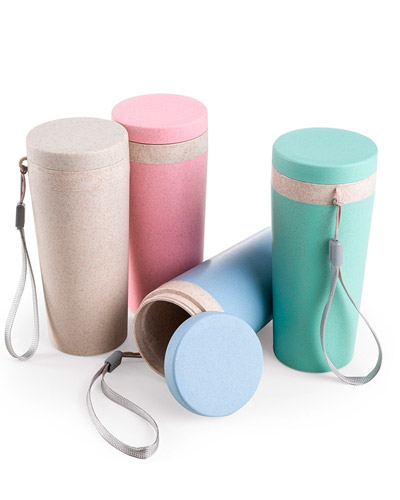 Copo TÃ©rmico Fibra de Bambu Personalizado