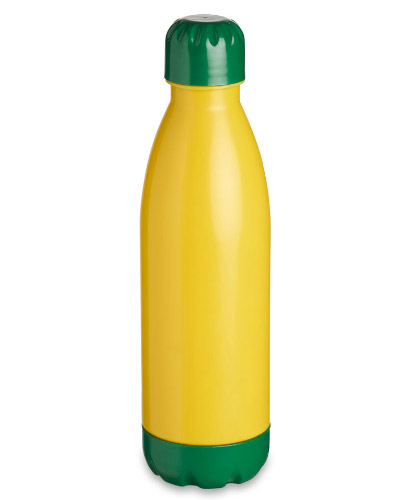 Garrafa Squeeze Verde e Amarela Personalizada