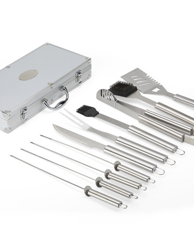 KIT CHURRASCO MALETA 10 PECAS PERSONALIZADO