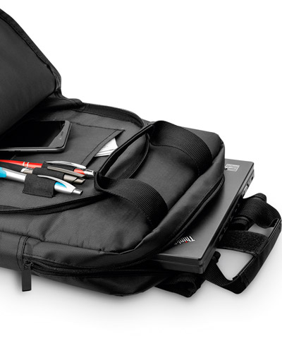 MOCHILA SLIM COM PORTA DIVISORIA PARA NOTEBOOK PERSONALIZADA