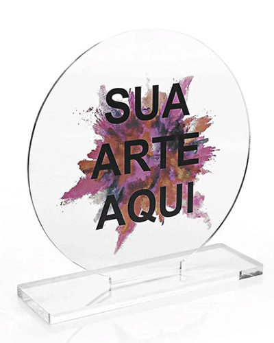 TrofÃ©u em AcrÃ­lico Para Brindes Personalizado