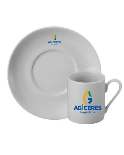 Xicara de Cafe com Pires Personalizada